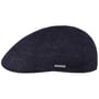 Texas Jersey Virgin Wool Flat Cap by Stetson navy