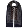 Scarf Wool Polka Dots by Stetson brown-blue