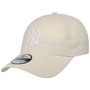9Twenty Linen Yankees Cap by New Era beige