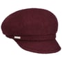 Wool Mix Newsboy Cap by Seeberger bordeaux