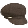 Wolena Newsboy Cap by Seeberger dark brown
