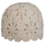 Flower Crochet Women´s Beanie Hat by Seeberger light grey