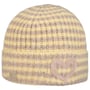 Twotone Knit Beanie Hat with Cuff by Seeberger pastel yellow