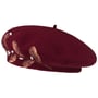 Derona Beret with Pearls by Lierys bordeaux