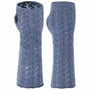 Knit Wrist Warmers by Lierys blue