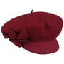 Lameona Milled Wool Newsboy Cap by Lierys bordeaux
