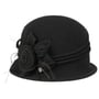 Amelia Cloche Hat by Lierys black