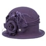 Amelia Cloche Hat by Lierys purple