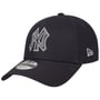 9Forty Metallic Outline Yankees Cap by New Era black