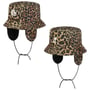 Interlock Leo Bucket Cloth Hat by Kangol beige-black