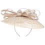 Chess Sinamay Saucer Fascinator by McBURN beige
