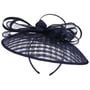 Chess Sinamay Saucer Fascinator by McBURN navy