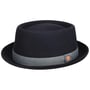 Gareth Herringbone Wool Pork Pie Hat by Mayser navy