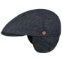 Sidney Brit Chic Merino Flat Cap by Mayser blue