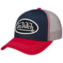 Oval Logo Tricolour Cap by Von Dutch navy