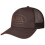 Uni Rubber Patch Trucker Cap by Von Dutch dark brown