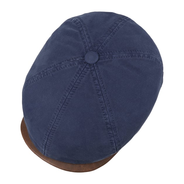 6 Panel Cotton Canvas Flat Cap by Stetson - 103,95 €