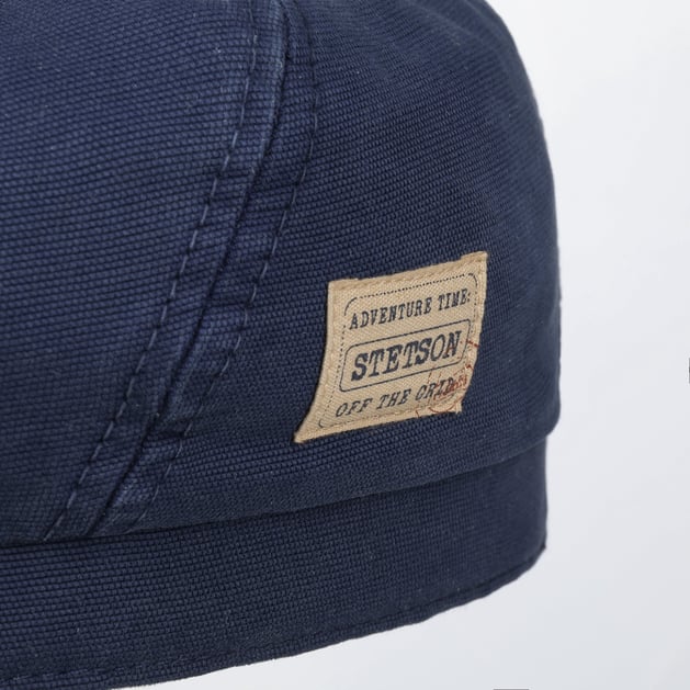 6 Panel Cotton Canvas Flat Cap by Stetson - 103,95 €
