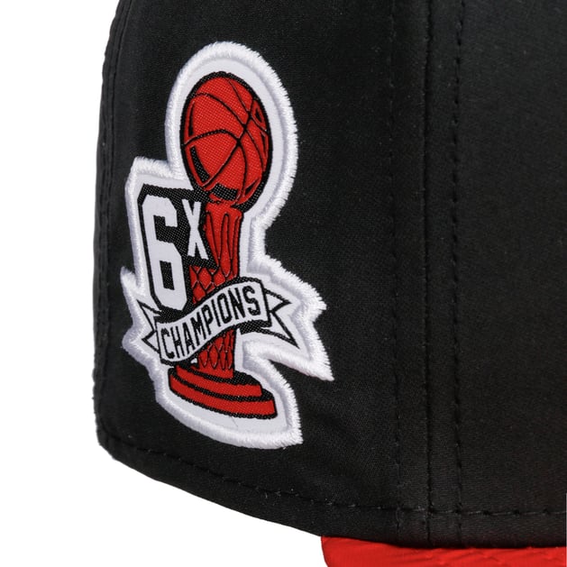 New Era Casquette 9FIFTY Snapback – Chicago Bulls – 100% Polyester, Visière Plate
