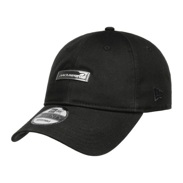 Casquette New Era 39Thirty Stretch - McLaren Racing Noir, 97% Coton 3% élasthanne, Neuf Avec étiquettes