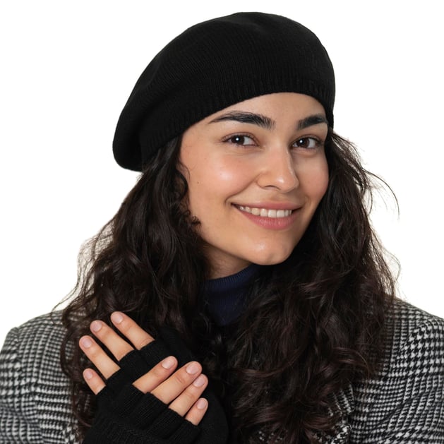 Beret with Cashmere by Roeckl --> Shop Hats, Beanies & Caps online