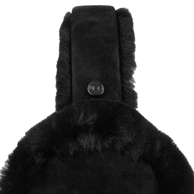 UGG BEHIND THE HEAD EAR WARMER グレー UGG Earmuffs Sheepskin Wool Foldable Winter Earflaps Mens Womens