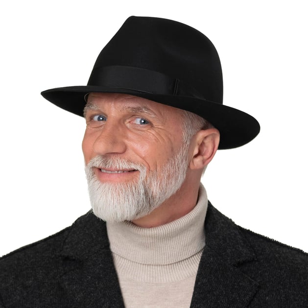 Federico Beaver Fur Felt Hat by Borsalino --> Shop Hats, Beanies