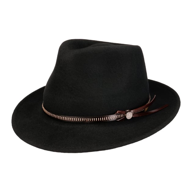 Fedora Felt Hat with Leather Band by Lierys - 83,95 € display picture 3