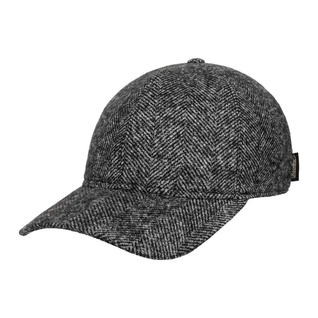 Herringbone Wool Mix Cap by Borsalino --> Shop Hats, Beanies