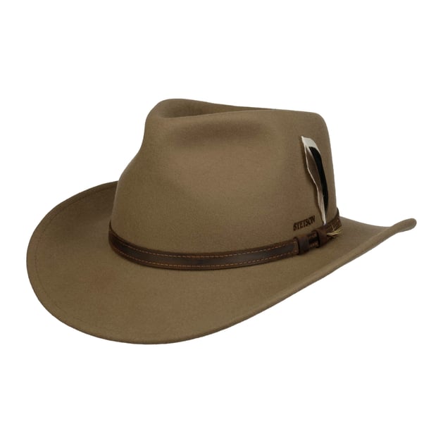 Stetson Tan Wool Hat with Brown Band Stetson Men main image 4