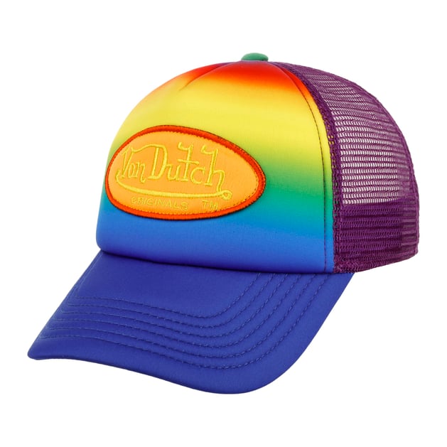 Multicolour Tampa Trucker Cap by Von Dutch --> Shop Hats  display picture 1