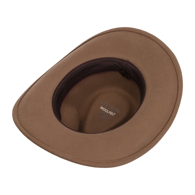 ステットソンWOOL FELT LONG FLAT BRIM サイズ６０センチ ステットソン フェルトハット CRUSHABLE WOOL HAT（クラッシャブル