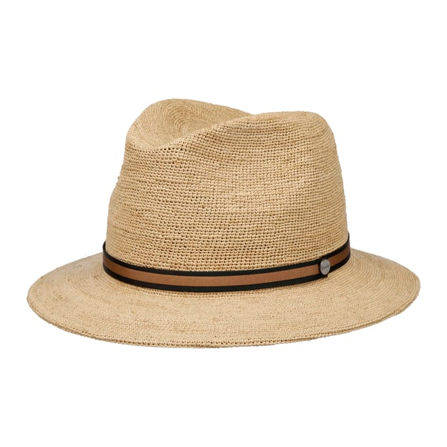 Packable Crochet Straw Hat by Borsalino --> Shop Hats  display picture 2
