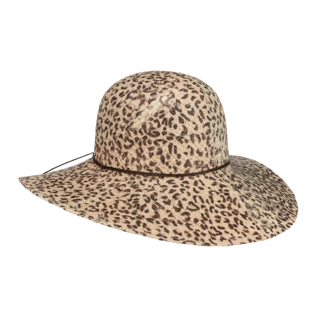 Lucky 7 Usa Tie-dye Floppy Sunhat 100% Paper Pamela Hat Womens One Size Lucky 7 Women Wide Brim Two Tone 100% Paper Straw Belted  main image 2