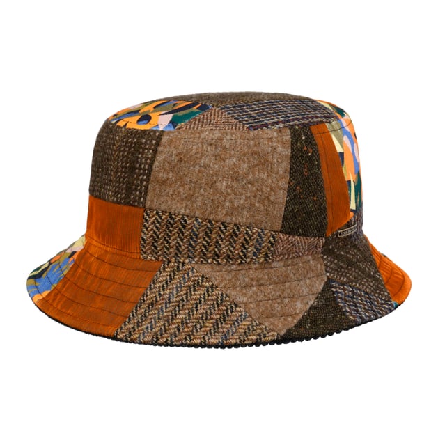 Patchwork Cloth Bucket Hat by Stetson --> Shop Hats, Beanies  display picture 1