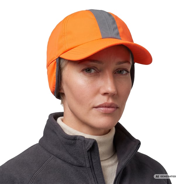 Reflective Cap with Ear Flaps by Lipodo --> Shop Hats, Beanies