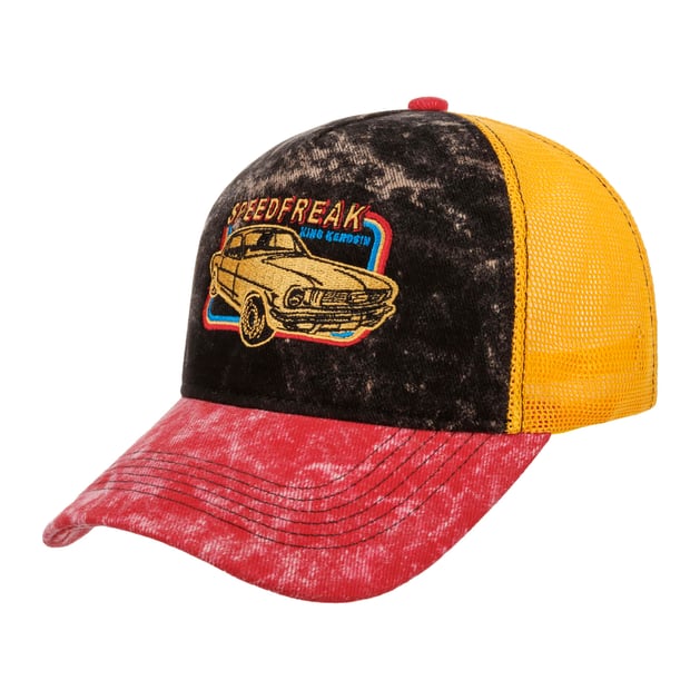 Gorra King Kerosin Para Hombre - Estilo Vintage Biker, Malla Transpirable, Cierre Snapback - Diseño Bobber Garage