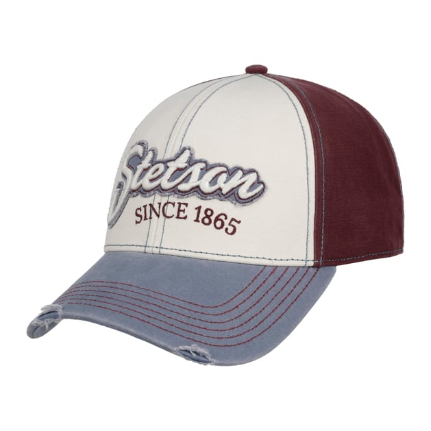 Casquette Baseball Stetson Vintage - Velours Côtelé Bleu - Visière - Taille Réglable - Neuf Avec étiquettes