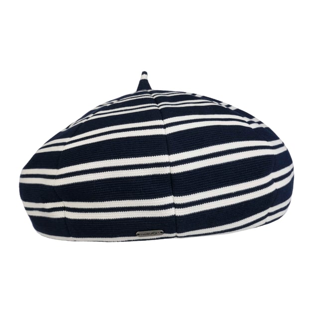 Twotone Stripes Beret by McBURN --> Shop Hats, Beanies  display picture 1
