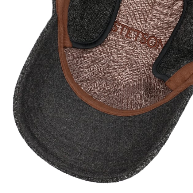 Peaked Cap Wool Baseball Hat With Ear Flaps Vilson Wool Cap With Ear Flaps By Stetson --> Shop Hats, Beanies Caps  Online ▷ Hatshopping